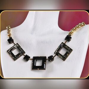 Sabika Spring 2022 Balance Luxury Square Statement Choker Necklace